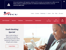Tablet Screenshot of pfcu4me.com